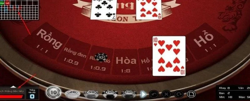Hướng dẫn các bước chơi game bài Rồng Hổ Yo88